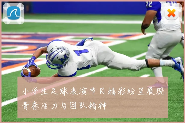 小学生足球表演节目精彩纷呈展现青春活力与团队精神